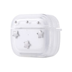 Apple Airpods 3. Nesil Airbag 44 Airbag Tasarımlı Simli Şeffaf Kutup Kılıf