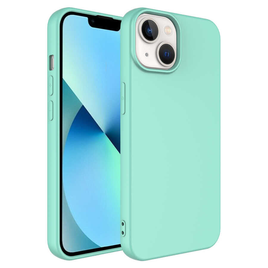iPhone 14 Plus Kamera Korumali Mara Lansman Kapak Açık Yeşil