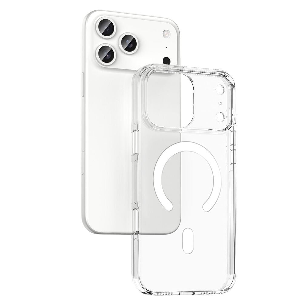 iPhone 17 Pro Max Kılıf Kablosuz Şarj Özellikli Kamera Korumalı Kripto Kapak Şeffaf
