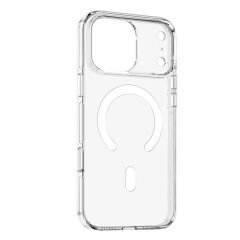 iPhone 17 Pro Max Kılıf Kablosuz Şarj Özellikli Kamera Korumalı Kripto Kapak Şeffaf