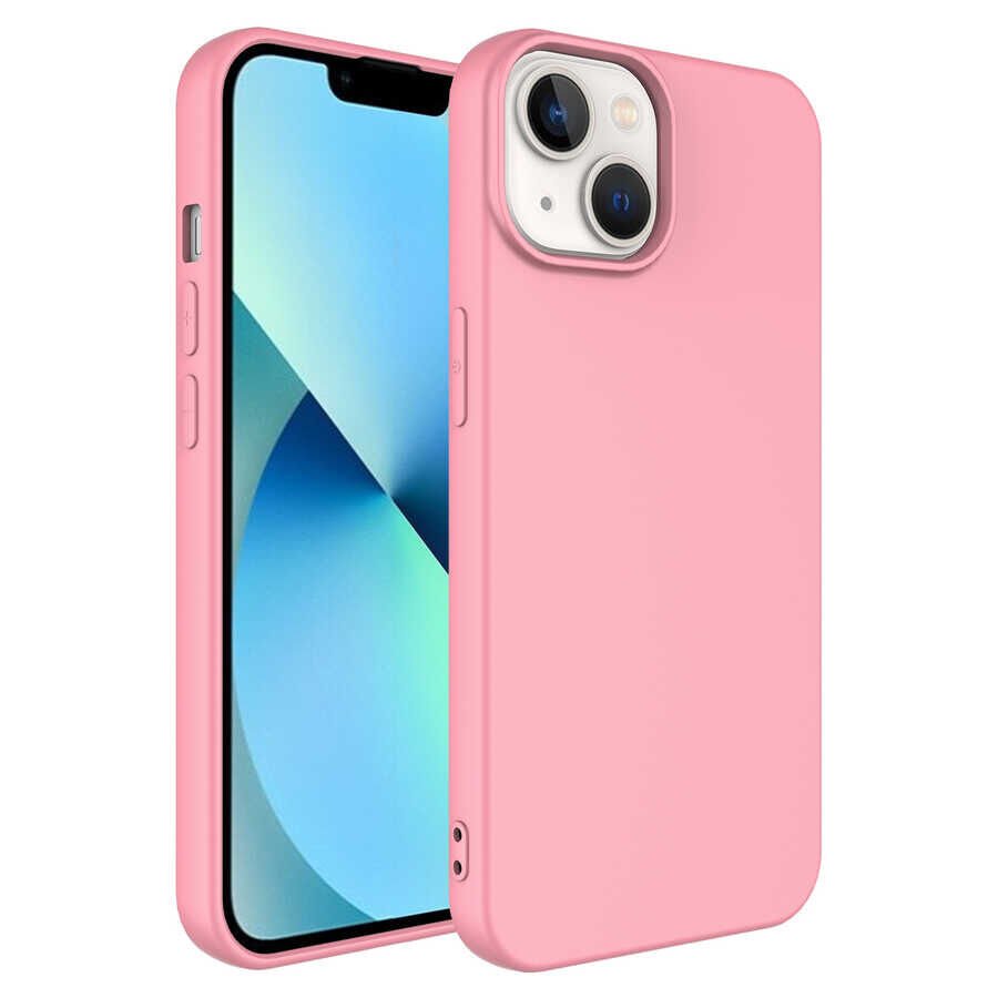 iPhone 14 Plus Kamera Korumali Mara Lansman Kapak Pembe