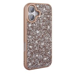 iPhone 16 Plus Kılıf Parlak Taşlı Tasarım Pırlanta Kapak