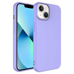 iPhone 14 Plus Kamera Korumali Mara Lansman Kapak Lila