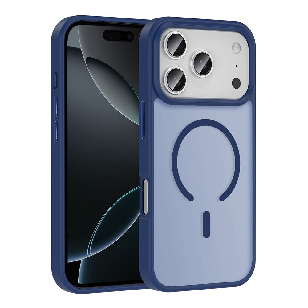 iPhone 17 Pro Max Kılıf Kablosuz Şarj Özellikli Mat Arka Yüzey Sio Kapak