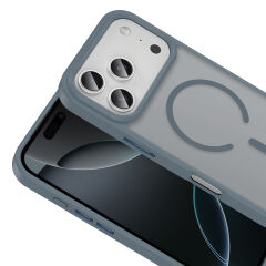 iPhone 17 Pro Max Kılıf Kablosuz Şarj Özellikli Mat Arka Yüzey Sio Kapak