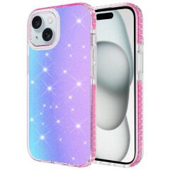 iPhone 15 Kılıf Parlak Renk Geçişli Velle Kapak