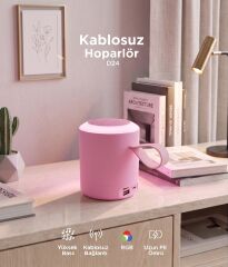 Bluetooth Hoparlör SD USB Destekli Taşınabilir Speaker D24