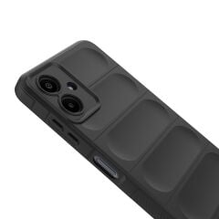 Samsung Galaxy A07 Kılıf Esnek TPU Oyuklu Arka Yüzey Tasarımlı Etnik Silikon Kapak