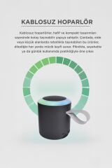 Bluetooth Hoparlör SD USB Destekli Taşınabilir Speaker D24 Siyah