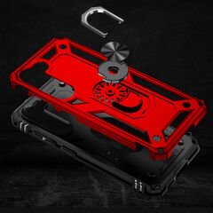 Samsung Galaxy S23 Kılıf Vega Tank Sert Yüzüklü Standlı Zırh Koruma Kapak