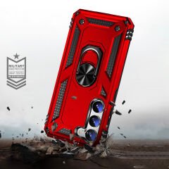 Samsung Galaxy S23 Kılıf Vega Tank Sert Yüzüklü Standlı Zırh Koruma Kapak