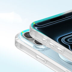 iPhone 17 Pro Premium Kristal Taş İşlemeli MagSafe Özellikli Darbe Emici Mova Telefon Kılıfı