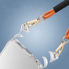 Samsung Galaxy A15 Kılıf Airbagli Takılabilir Askı Aparatlı Snap Silikon Kapak Kılıf