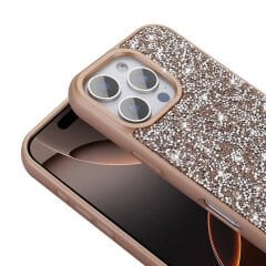 iPhone 16 Pro Max Kılıf Parlak Taşlı Tasarım Pırlanta Kapak