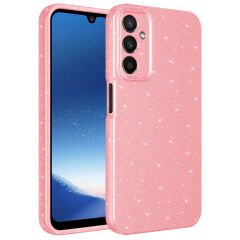 Samsung Galaxy A24 Kılıf Kamera Korumalı Simli Lüks Koton Kapak Kılıf