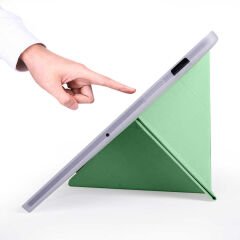 Samsung Galaxy Tab S7 T870 Kılıf Tri Folding Kalem Bölmeli Standlı Kılıf