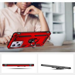Xiaomi Redmi Note 12 Pro 5g Kılıf Vega Tank Sert Yüzüklü Standlı Zırh Koruma Kapak