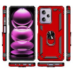 Xiaomi Redmi Note 12 Pro 5g Kılıf Vega Tank Sert Yüzüklü Standlı Zırh Koruma Kapak