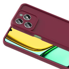 Realme C61 Kılıf Kamera Korumalı Ananas Kapak Koyu Yeşil
