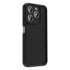Realme C61 Kılıf Kamera Korumalı Ananas Kapak Koyu Yeşil