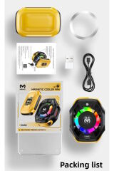 Memo Cx12 E Sporcu -15 Derece Powerbanklı Kablo Destekli Magsafe Rgb Telefon Soğutucu Fan Tablet Fan