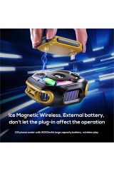 Memo Cx12 E Sporcu -15 Derece Powerbanklı Kablo Destekli Magsafe Rgb Telefon Soğutucu Fan Tablet Fan