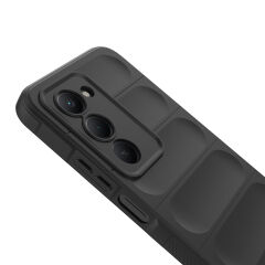 Xiaomi Redmi 15 Kılıf Esnek TPU Oyuklu Arka Yüzey Tasarımlı Etnik Silikon Kapak