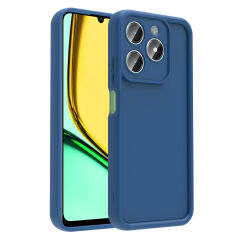 Realme C61 Kılıf Kamera Korumalı Ananas Kapak Koyu Yeşil