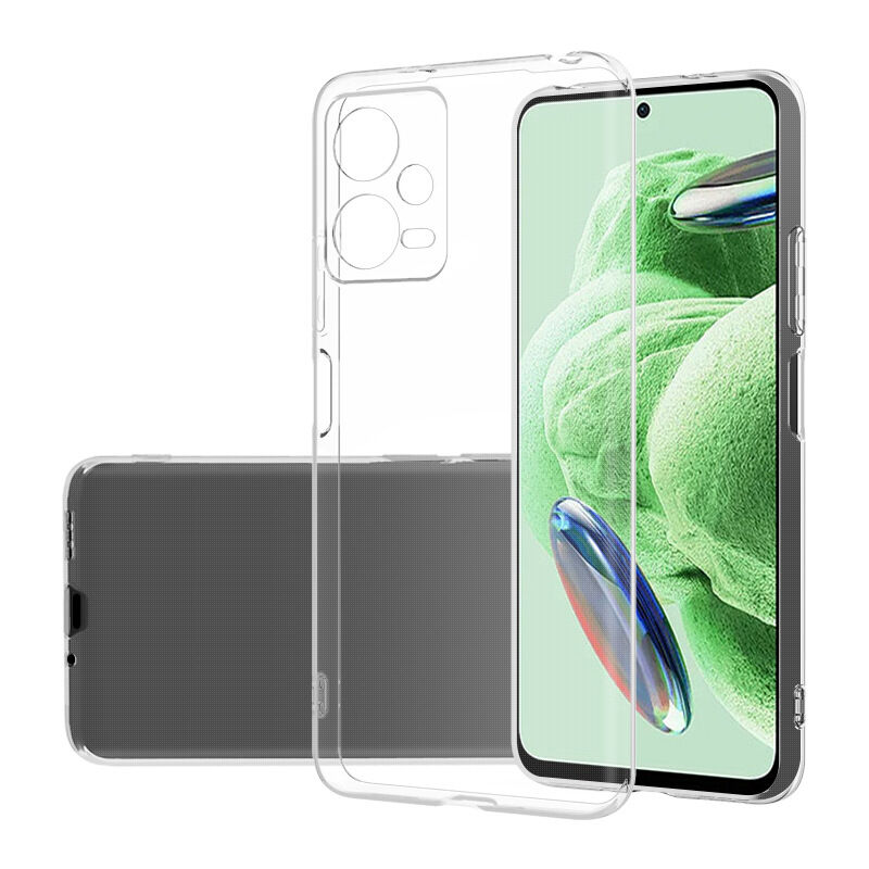 Xiaomi Redmi Note 12 4G Süper Silikon Kapak kılıf Renksiz