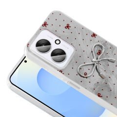 Xiaomi C65 Kılıf Kamera Korumalı Figürlü Ponti Silikon Kapak Beyaz