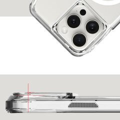 iPhone 16 Pro Kılıf Magsafe Şarj Özellikli Airbagli Şeffaf İncek Kapak