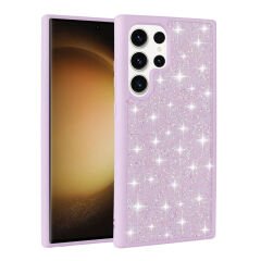 Samsung Galaxy S23 Ultra Kılıf Parlak Taşlı Tasarım Pırlanta Kapak