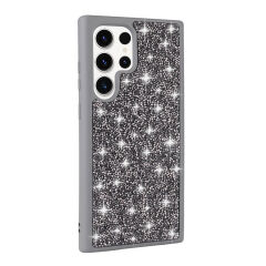 Samsung Galaxy S23 Ultra Kılıf Parlak Taşlı Tasarım Pırlanta Kapak