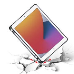 iPad 9.7 2017 (5.Nesil) Kılıf Tri Folding Kalem Bölmeli Standlı Kılıf
