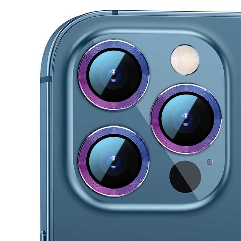 iPhone 13 Pro Max CL-07 Kamera Lens Koruyucu Colorful
