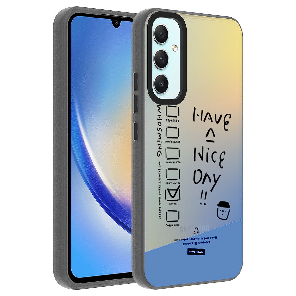 Samsung Galaxy A24 Kılıf Desenli Dragon Sert Kapak Kılıf Have