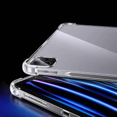 Apple iPad Pro 13 2024 Kılıf Tablet Nitro Anti Shock Darbe Emici Köşe Korumalı Şeffaf Silikon Kapak Şeffaf