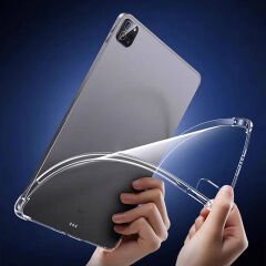 Apple iPad Pro 13 2024 Kılıf Tablet Nitro Anti Shock Darbe Emici Köşe Korumalı Şeffaf Silikon Kapak