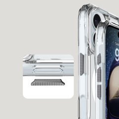 iPhone 16 Kılıf Magsafe Şarj Özellikli Airbagli Şeffaf İncek Kapak