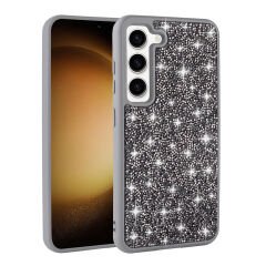 Samsung Galaxy S23 Kılıf Parlak Taşlı Tasarım Pırlanta Kapak