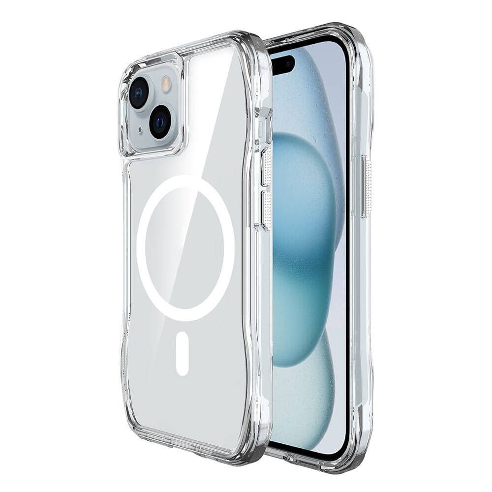 iPhone 15 Kapak Magsafe Şarj Özellikli Airbagli Şeffaf İncek Kapak