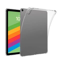 Apple iPad Air 11 2024 Kılıf Tablet Nitro Anti Shock Darbe Emici Köşe Korumalı Şeffaf Silikon Kapak Şeffaf