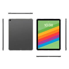 Apple iPad Air 11 2024 Kılıf Tablet Nitro Anti Shock Darbe Emici Köşe Korumalı Şeffaf Silikon Kapak Şeffaf