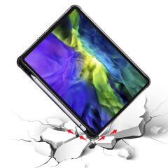 iPad Pro 12.9 2021 (5.Nesil) Kılıf Tri Folding Kalem Bölmeli Standlı Kılıf Açık Yeşil
