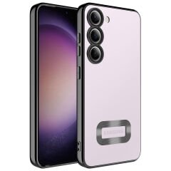 Samsung Galaxy S23 Kılıf Kamera Korumalı Logo Gösteren Omega Kapak