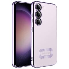 Samsung Galaxy S23 Kılıf Kamera Korumalı Logo Gösteren Omega Kapak