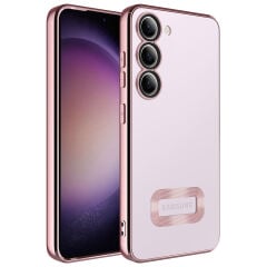 Samsung Galaxy S23 Kılıf Kamera Korumalı Logo Gösteren Omega Kapak
