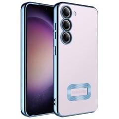 Samsung Galaxy S23 Kılıf Kamera Korumalı Logo Gösteren Omega Kapak