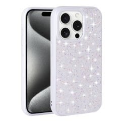 iPhone 15 Pro Max Kılıf Parlak Taşlı Tasarım Pırlanta Kapak