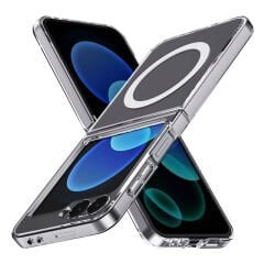 Samsung Galaxy Z Flip 6 Kılıf Nitro Anti Shock Darbe Emici Köşe Korumalı Şeffaf Silikon Kapak